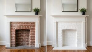 Painting Interior Brick Fireplaces for a realistic Queen Village property