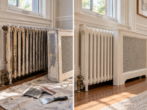 Professional paint cast iron radiator Philadelphia detail for Philadelphia Painting Services in Center City